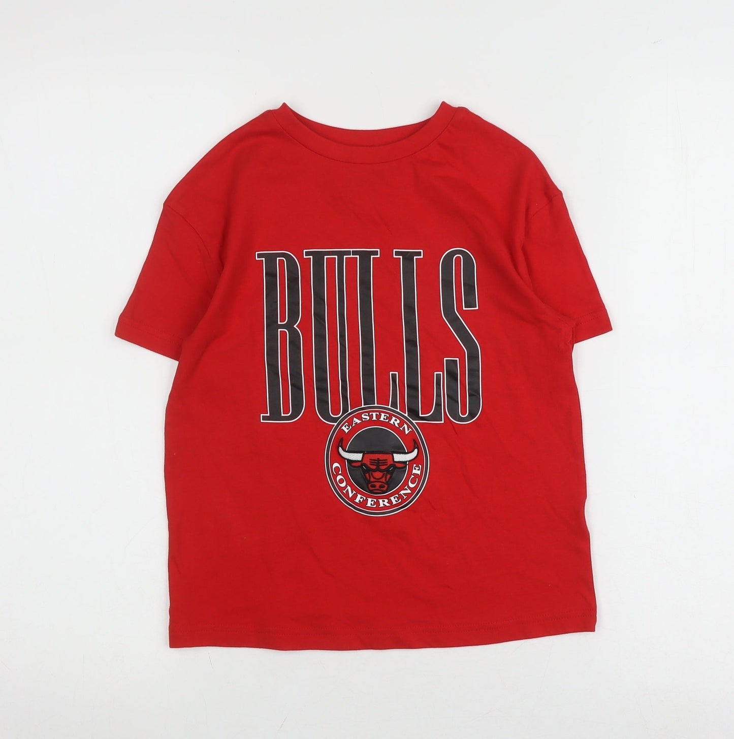 NBA Boys Red Bulls Graphic T-Shirt 6-7 Years Casual Sportswear