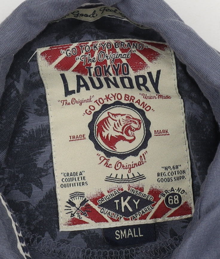 Tokyo Laundry Blue Men's Polo Shirt Small