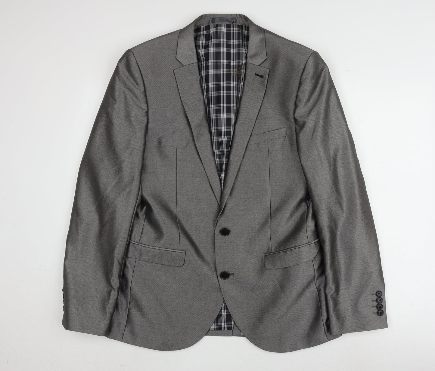 Mens UK Size 40 NEXT Regular Grey Suit Jacket
