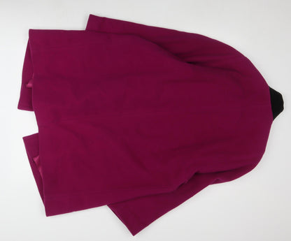 C&A Women's Purple Wool Coat, Size 12, Button Closure
