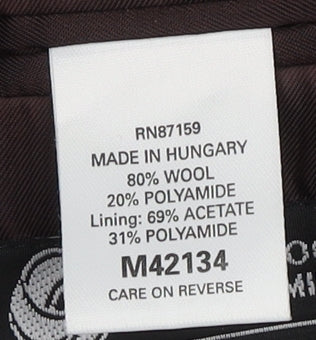 Mens UK Size 42 NEXT Regular Black Suit Jacket