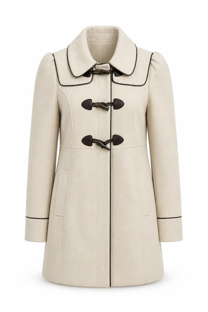Womens UK Size 10 Dunnes Beige Overcoat