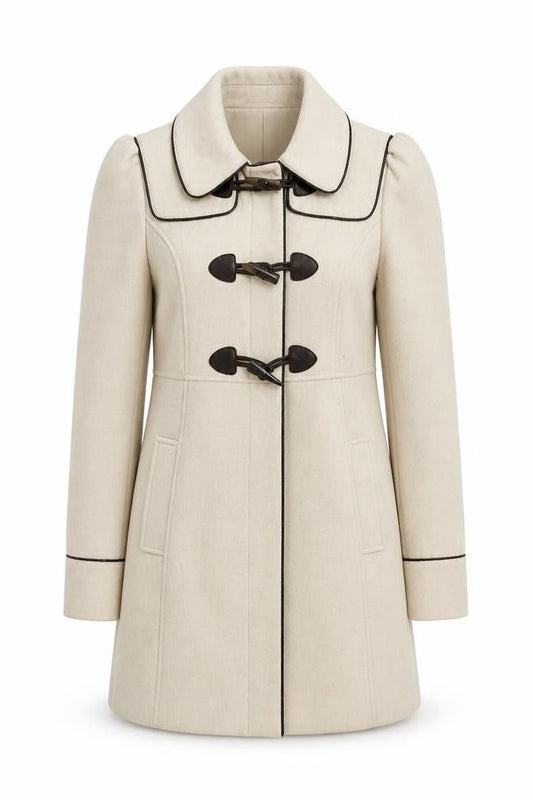 Womens UK Size 10 Dunnes Beige Overcoat