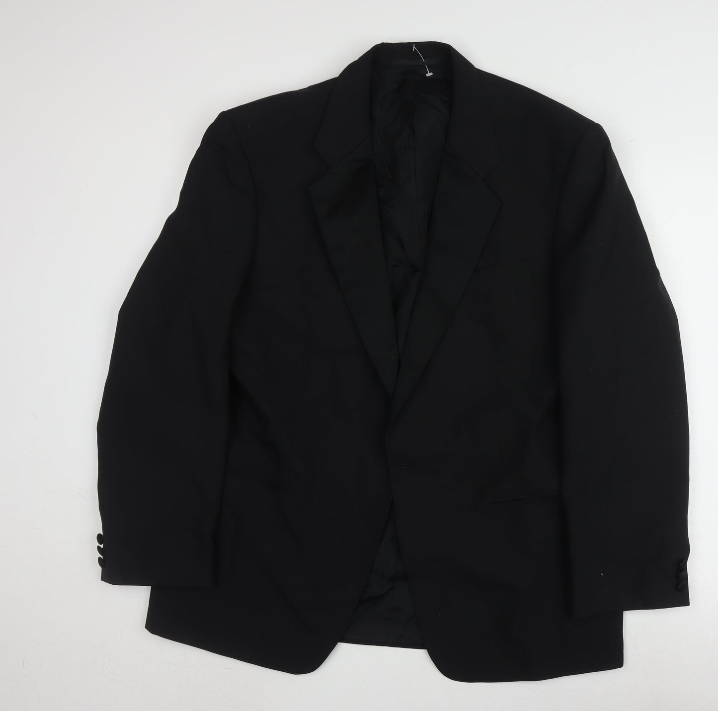 Mens UK Size 42 St Michael Regular Black Suit Tuxedo
