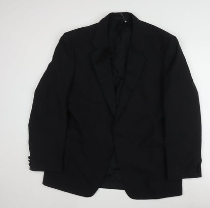 Mens UK Size 42 St Michael Regular Black Suit Tuxedo