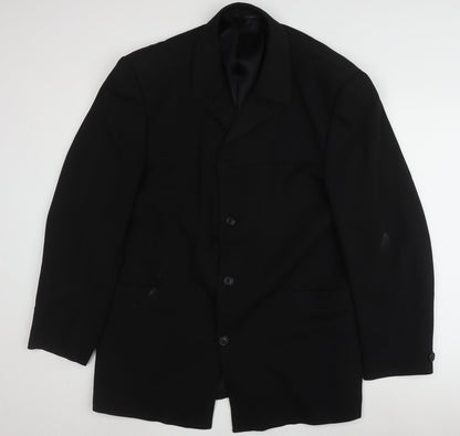Armando Men's Black Blazer 44 Jacket Formal Wear