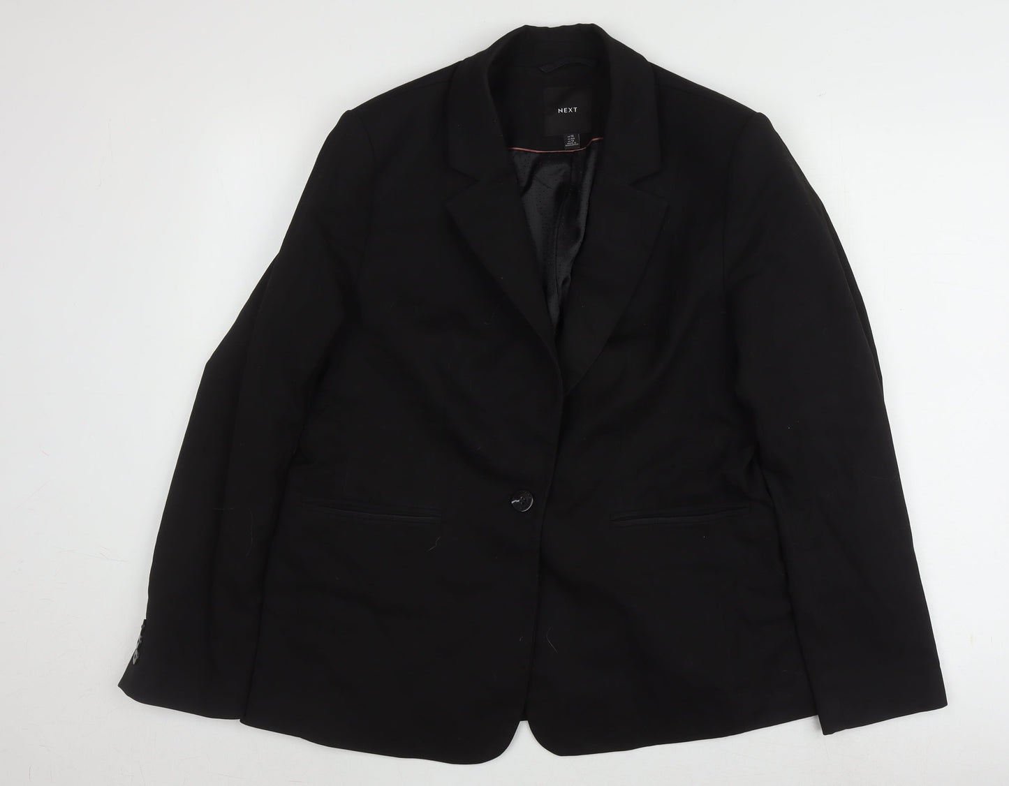 Next Women’s Black Blazer Size 16 Single-Breasted