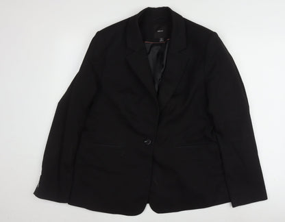 Next Women’s Black Blazer Size 16 Single-Breasted