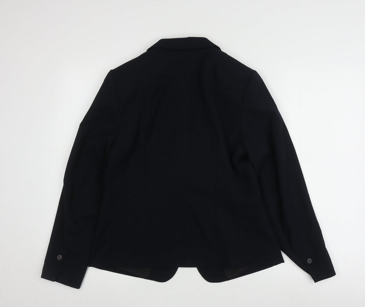 H&M Women's Black Blazer - Size 8, Regular Fit, Classic