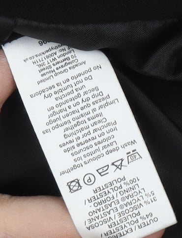 Dorothy Perkins Women's Black Blazer Jacket Size 8