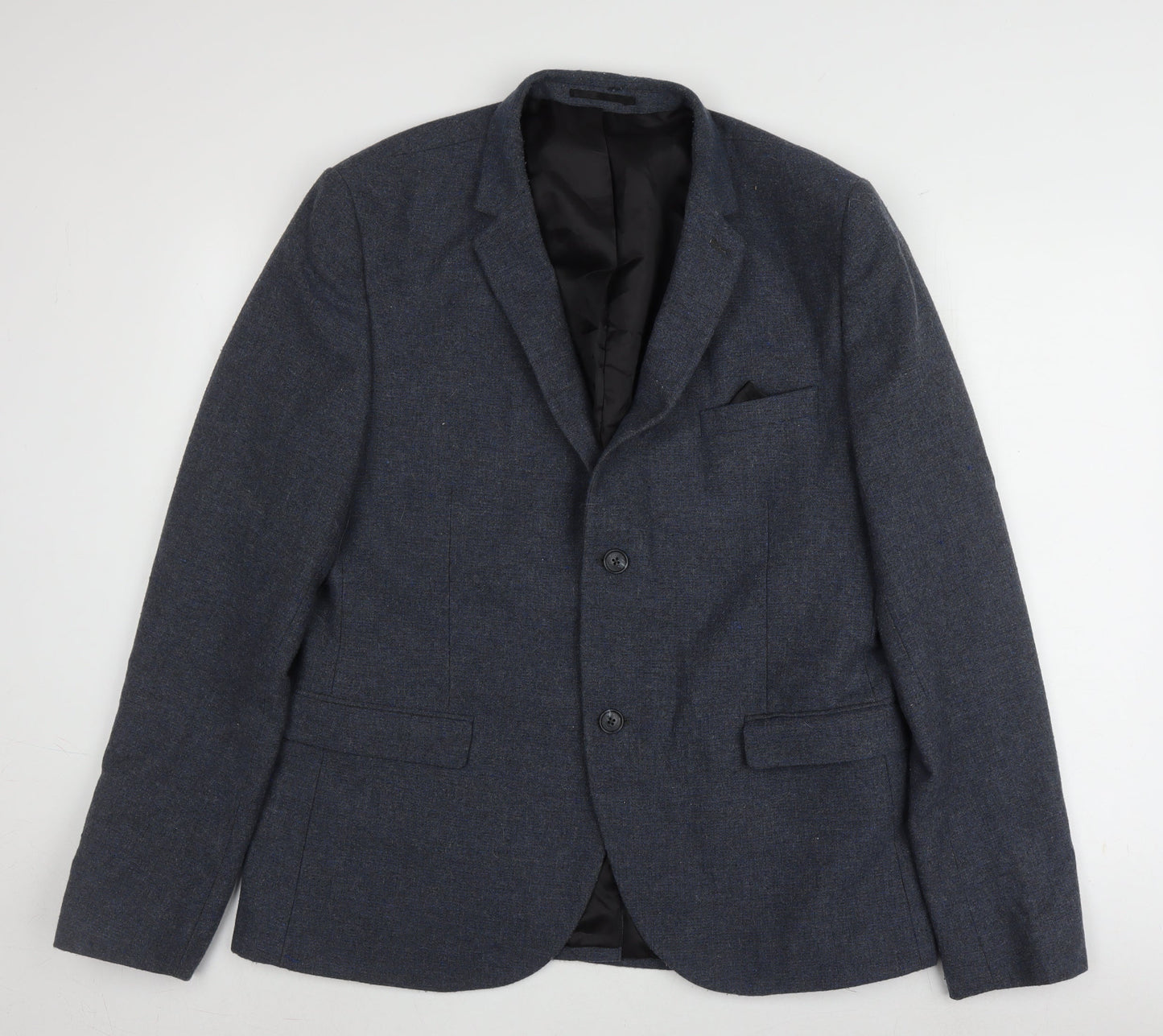 Mens UK Size 44 Topman Regular Blue Suit Jacket