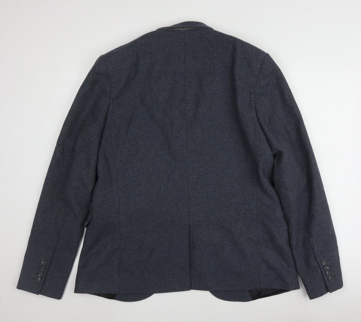 Mens UK Size 44 Topman Regular Blue Suit Jacket