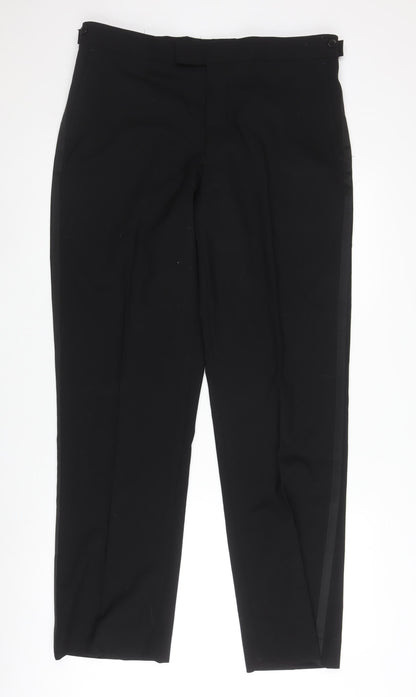 Gieves & Hawkes Men's Black Dress Pants L