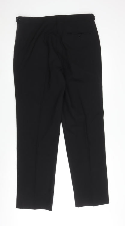 Gieves & Hawkes Men's Black Dress Pants L