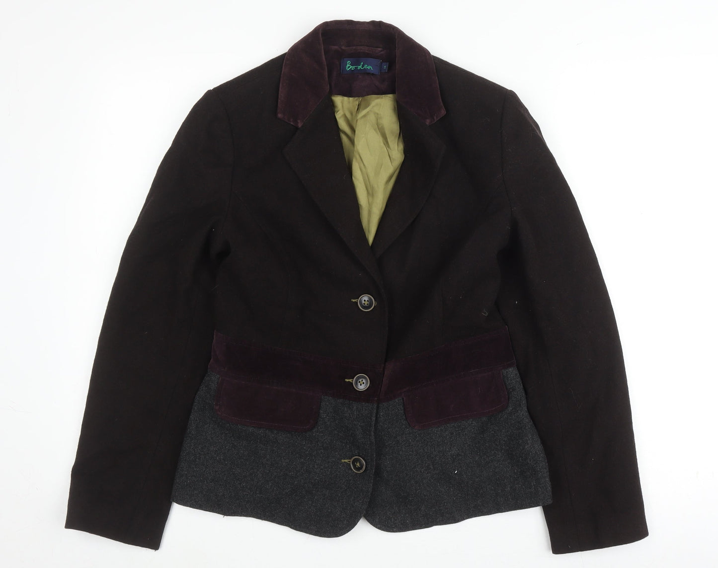 Boden Women's Black Colourblock Blazer Size 10