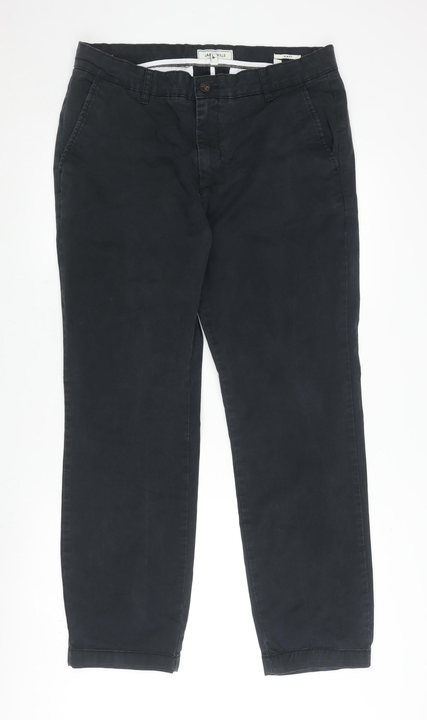 Jack Wills Men's Black Chino Trousers 34