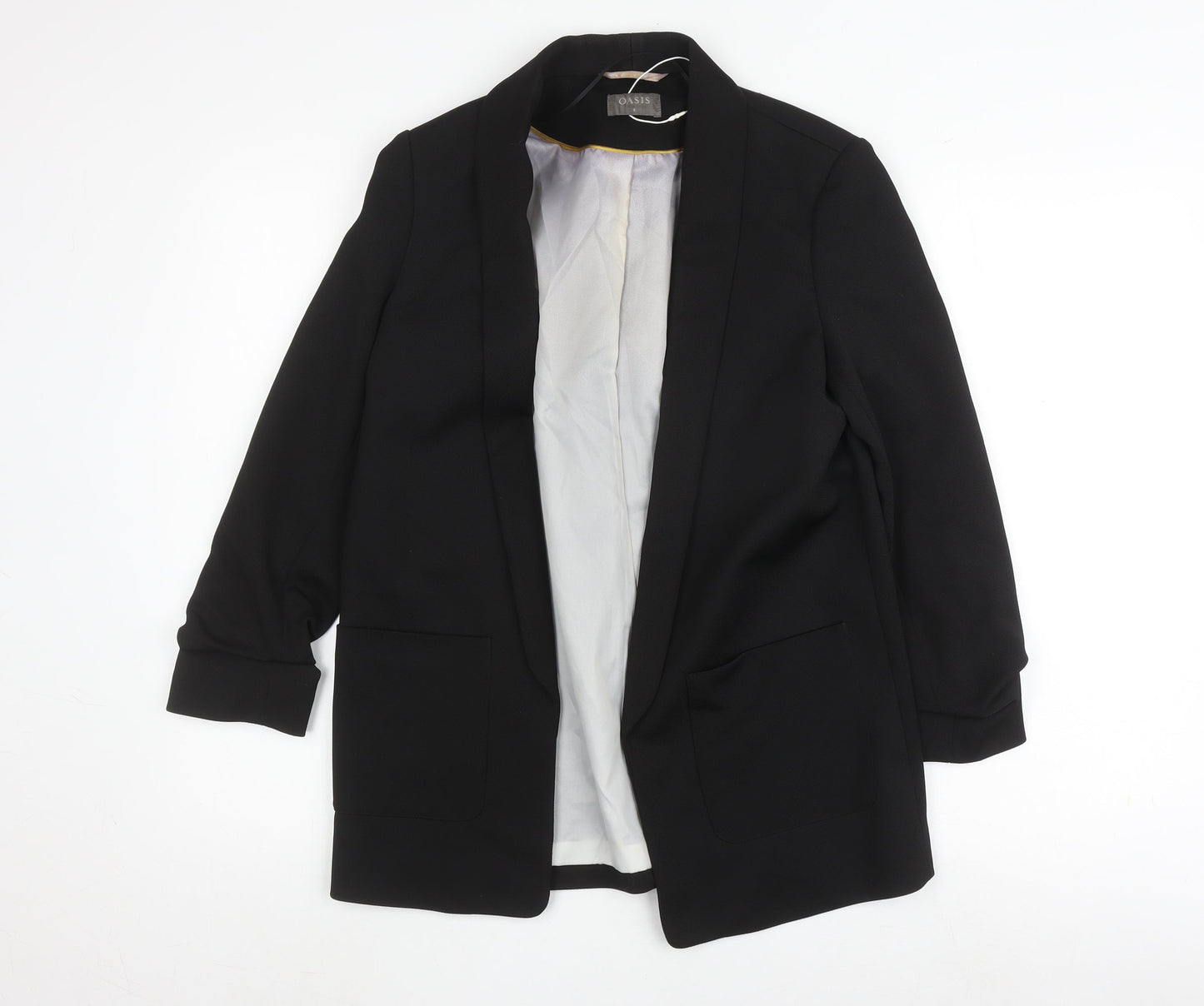 Oasis Women's Black Blazer Size 8 Single-Breasted