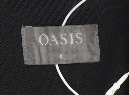 Oasis Women's Black Blazer Size 8 Single-Breasted