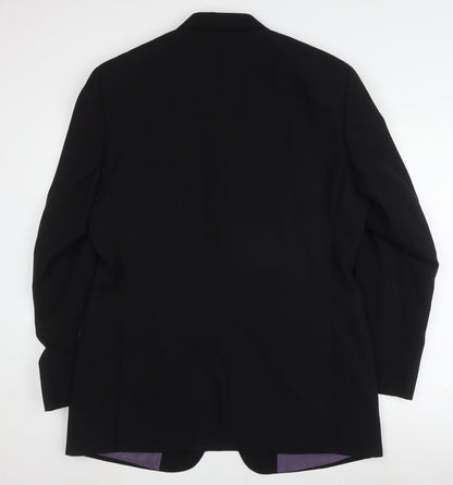 Mens UK Size 42 Greenwoods Regular Black Suit Jacket