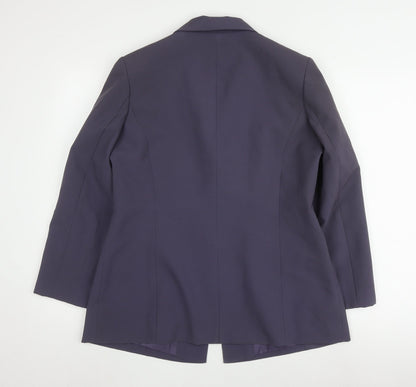 Womens UK Size 14 Collection Regular Purple Blazer