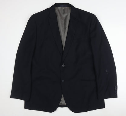 Mens UK Size 46 Butler & Webb Regular Blue Suit Jacket