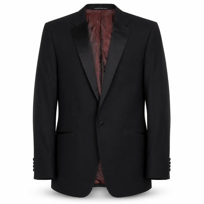 Mens UK Size 42 Greenwoods Regular Black Suit Tuxedo