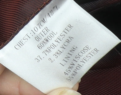 1860 By Greenwoods Black Men's Tuxedo Blazer Size 42L