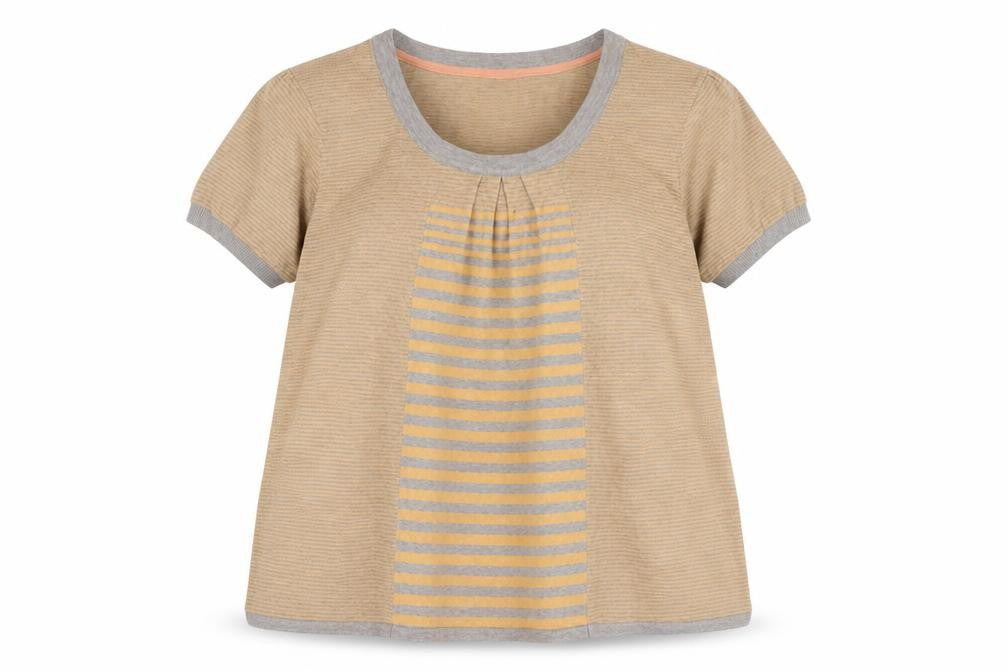 Womens UK Size 18 Betty Jackson Beige Basic T-Shirt