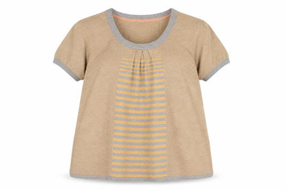 Womens UK Size 18 Betty Jackson Beige Basic T-Shirt