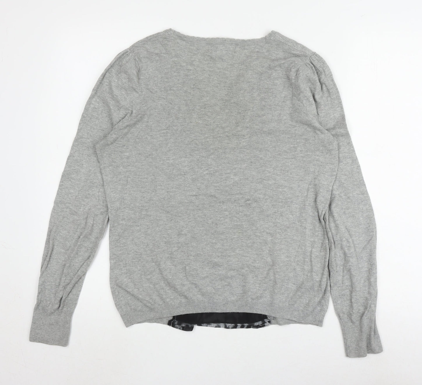 Womens UK Size 14 NEXT Grey Basic Blouse
