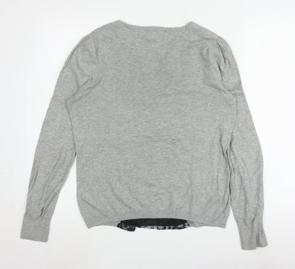 Womens UK Size 14 NEXT Grey Basic Blouse