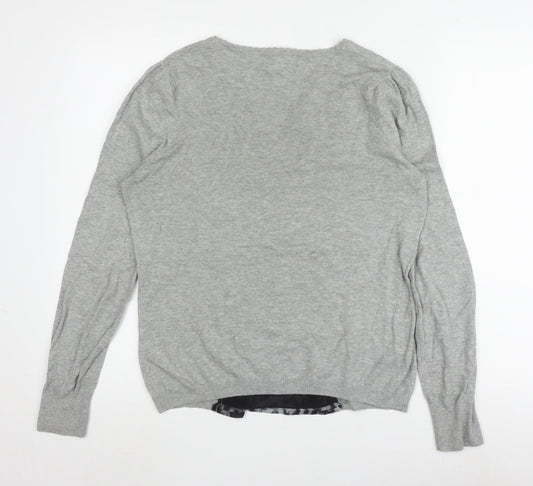 Womens UK Size 14 NEXT Grey Basic Blouse