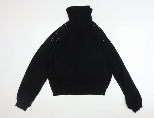 Womens UK Size M Zara Black Pullover Jumper