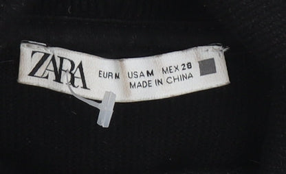 Womens UK Size M Zara Black Pullover Jumper