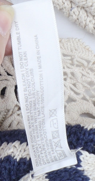 Womens UK Size 8 FatFace Ivory Pullover Jumper