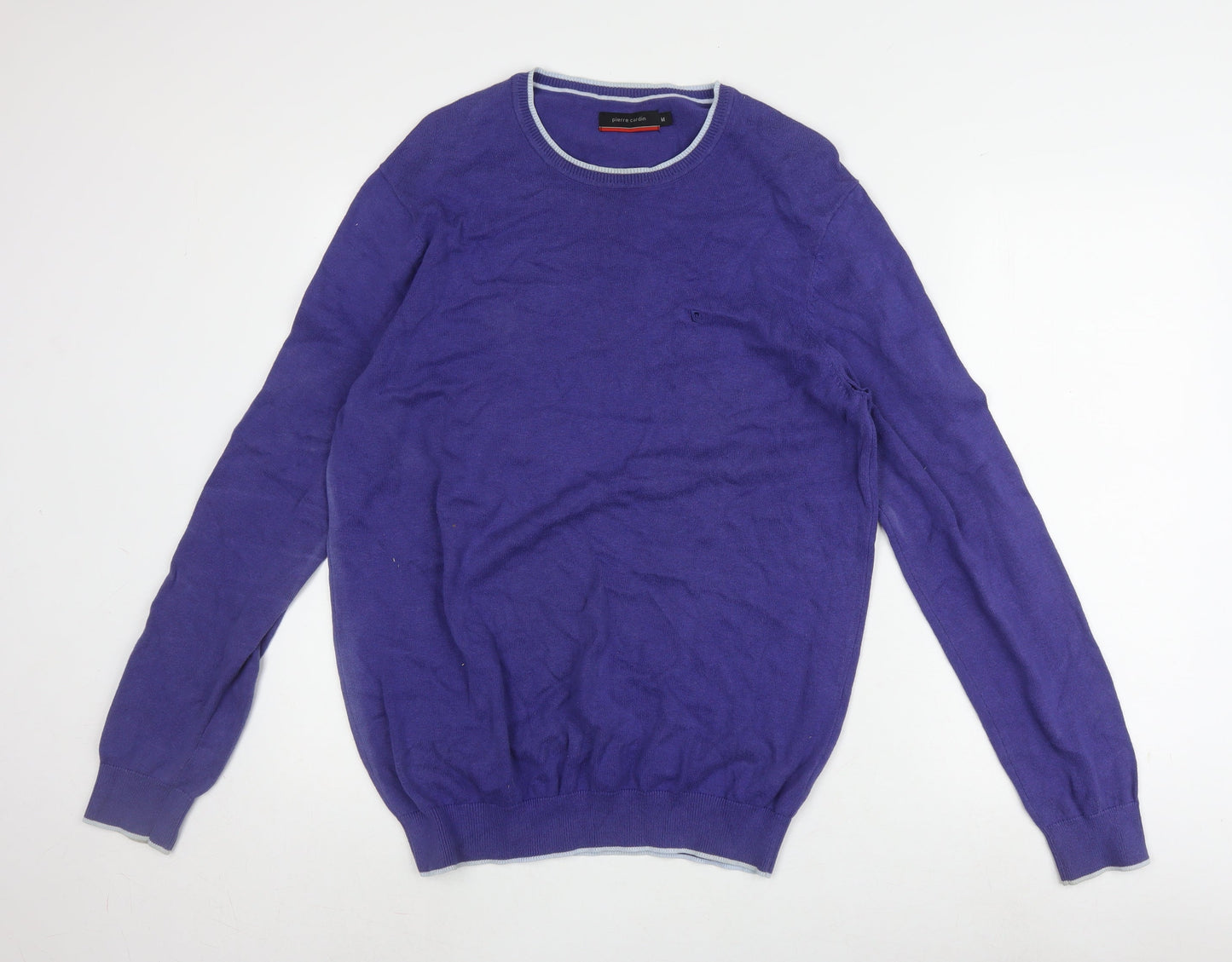 Pierre Cardin Men's Purple Pullover Jumper, M, Cotton