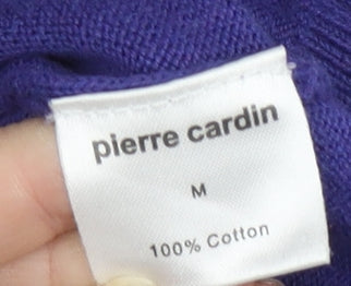 Pierre Cardin Men's Purple Pullover Jumper, M, Cotton