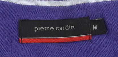 Pierre Cardin Men's Purple Pullover Jumper, M, Cotton