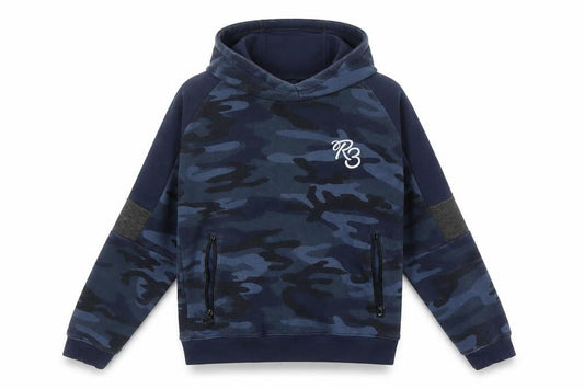 Ripstop Boys Blue Camouflage Pullover Hoodie 11-12 Years