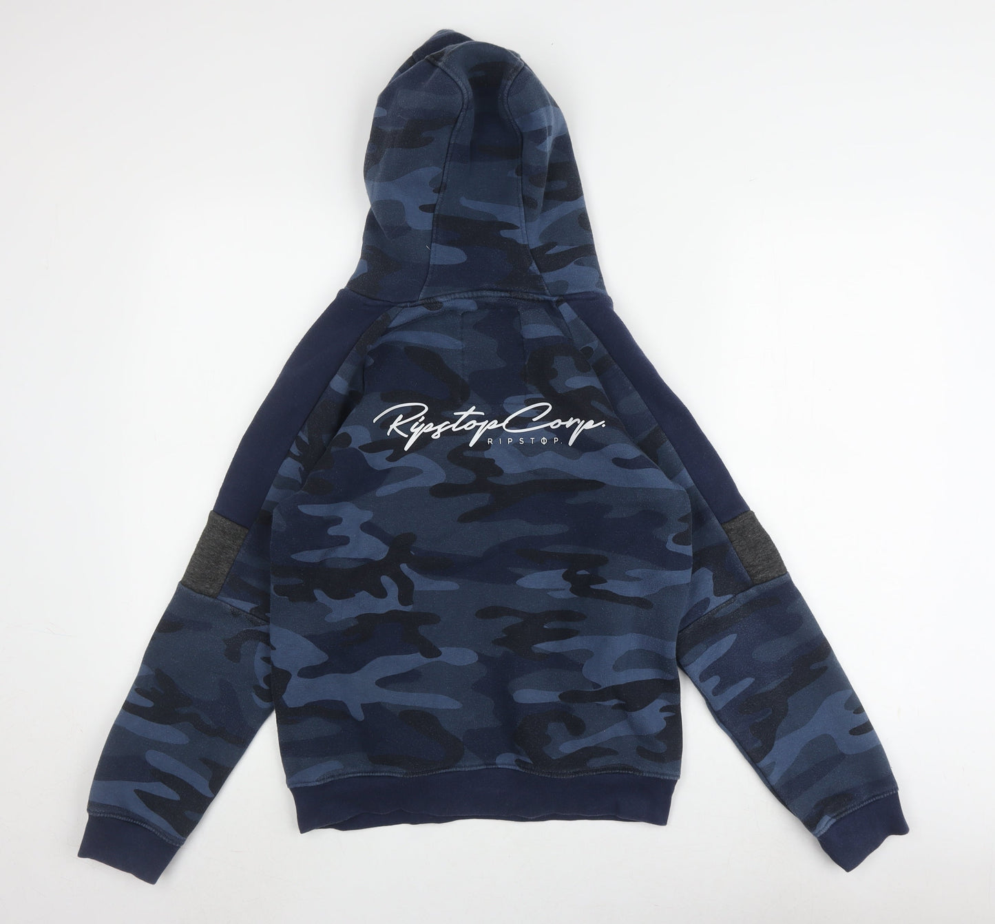 Ripstop Boys Blue Camouflage Pullover Hoodie 11-12 Years