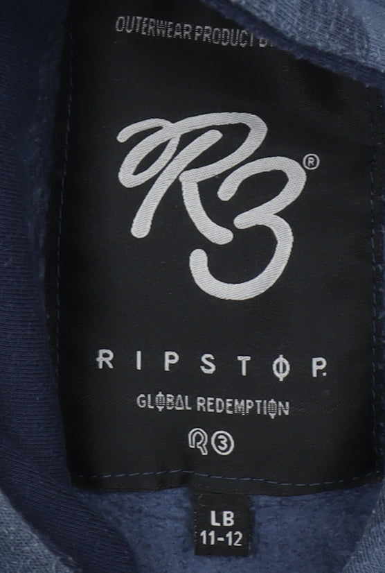 Ripstop Boys Blue Camouflage Pullover Hoodie 11-12 Years