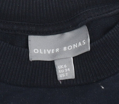 Oliver Bonas Black Long Sleeve Dress - Size 6