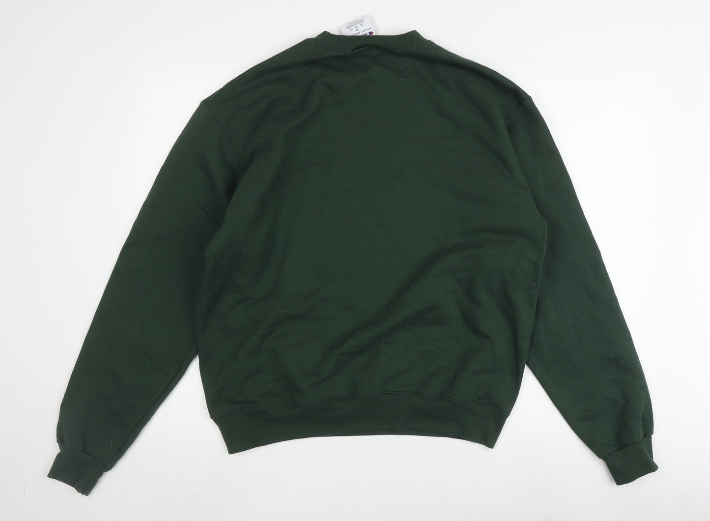 Unisex Adults UK Size M Champion Green Pullover Sweatshirt