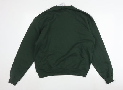Unisex Adults UK Size M Champion Green Pullover Sweatshirt