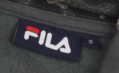 Mens UK Size S FILA Grey Full Zip Hoodie