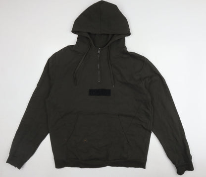 Mens UK Size 2XL GUESS Black Pullover Hoodie