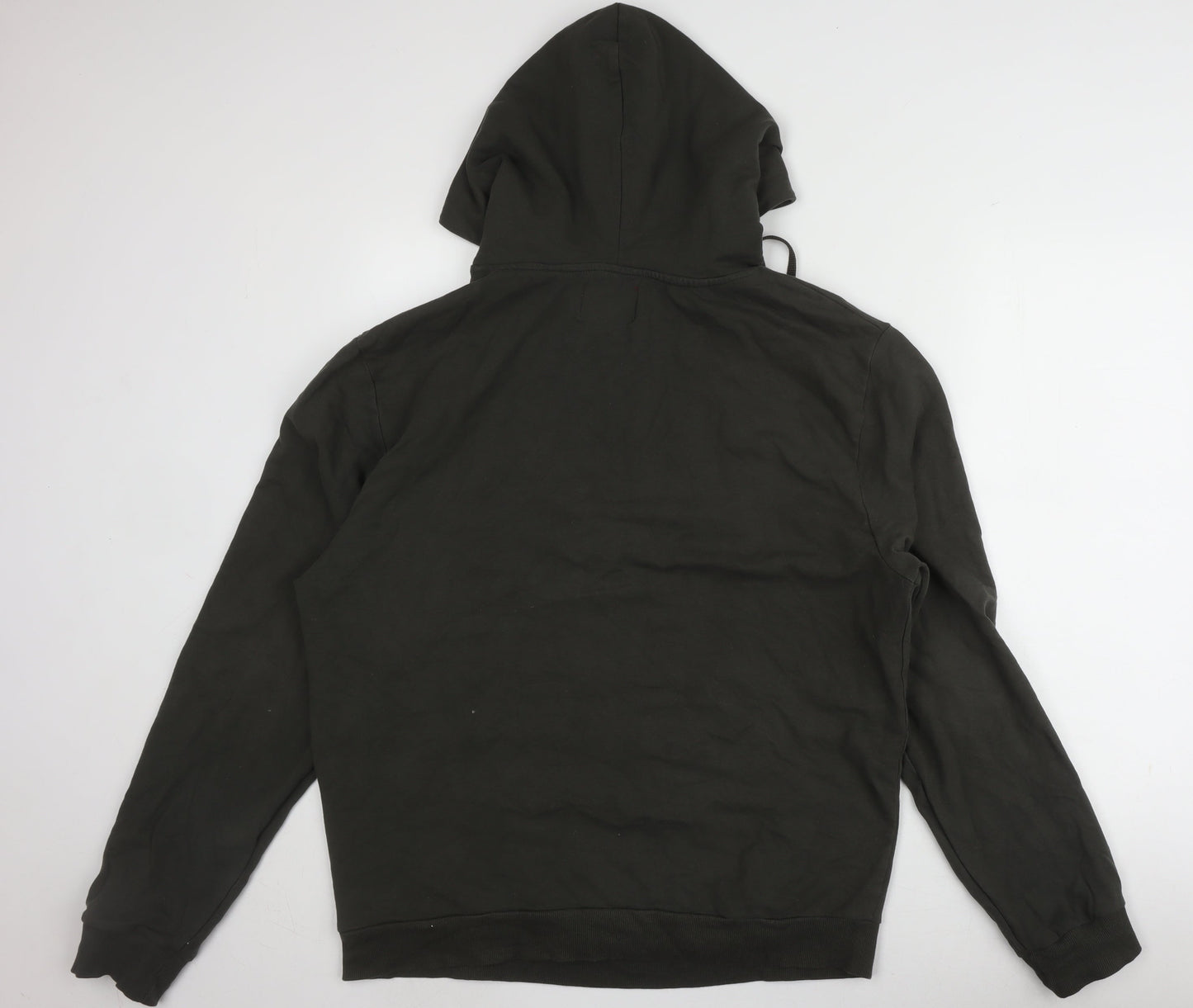 Mens UK Size 2XL GUESS Black Pullover Hoodie