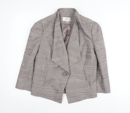 CC Grey Women Suit Jacket, Size 12, Classic Style