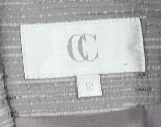 CC Grey Women Suit Jacket, Size 12, Classic Style