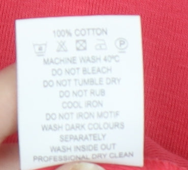 Womens UK Size 10 Eastex Red Basic T-Shirt